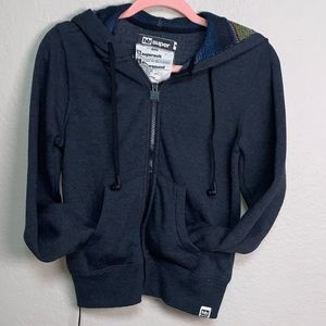 Hoodie Buddie Charcoal gray zip up hoodie
